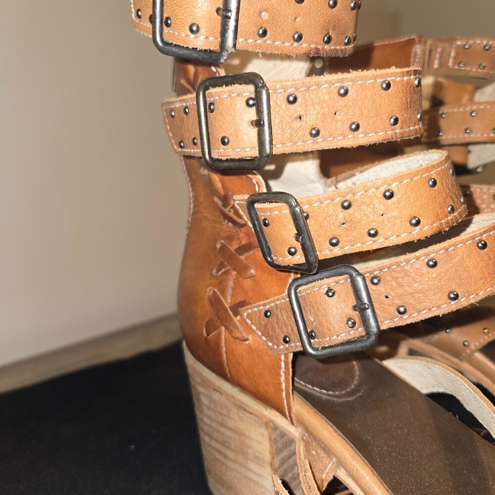 🦅 Freebird by Steven "Salty" Multi-Strap Leather Boots Size 10🦅 - Picture 7 of 7
